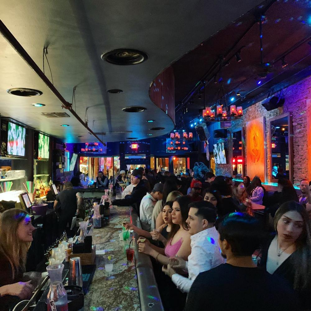 a crowd of people in a store
