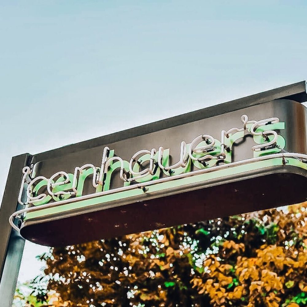 a sign on the side of a building